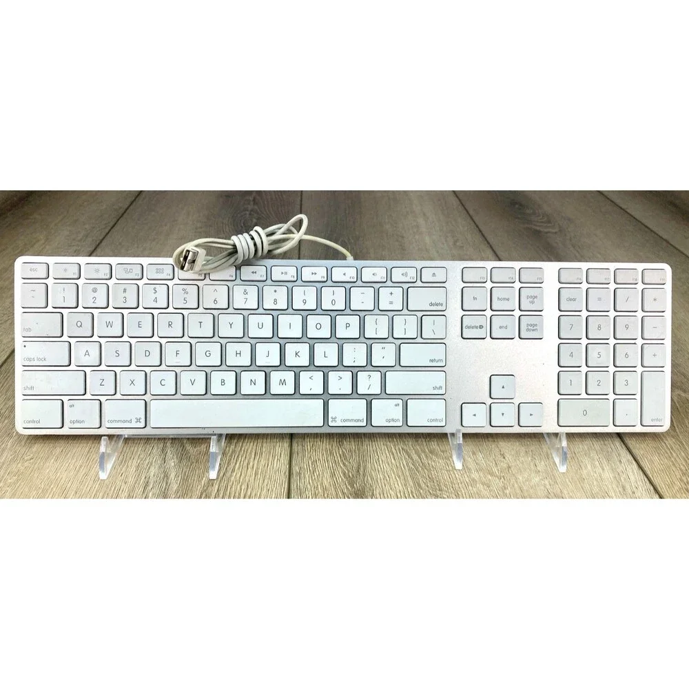 Genuine Apple A1243 Wired USB Keyboard for iMac Mac Mini Mac Pro w/Keypad